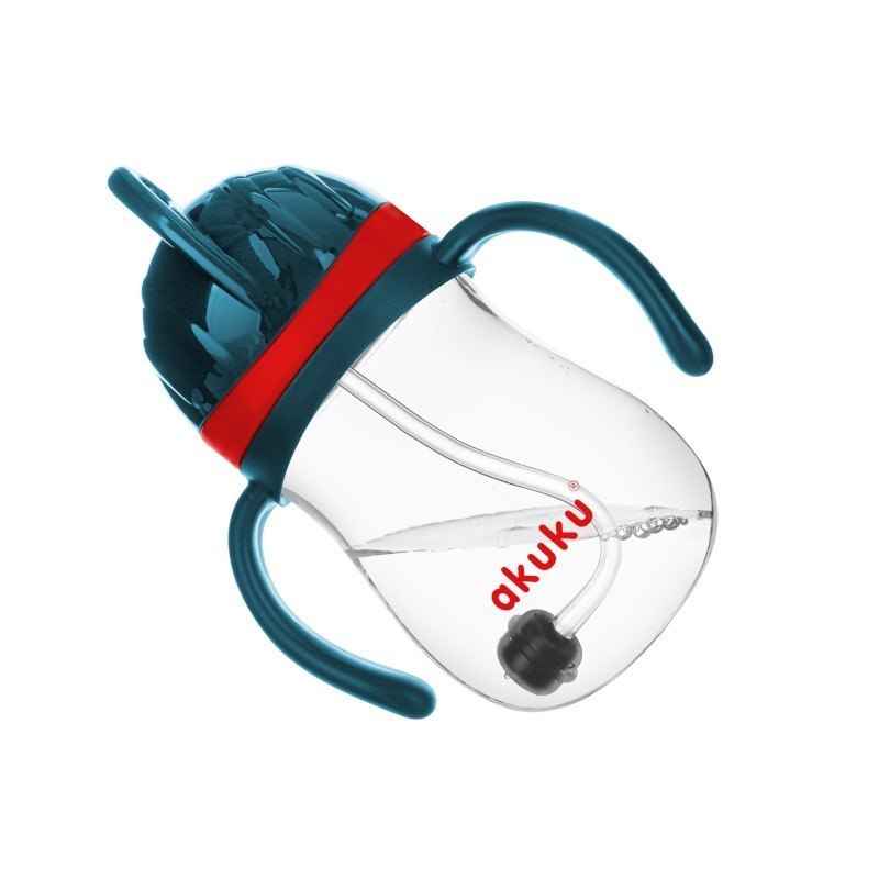 Bidon ze słomką i odważnkiem AKUKU - obrazek 2