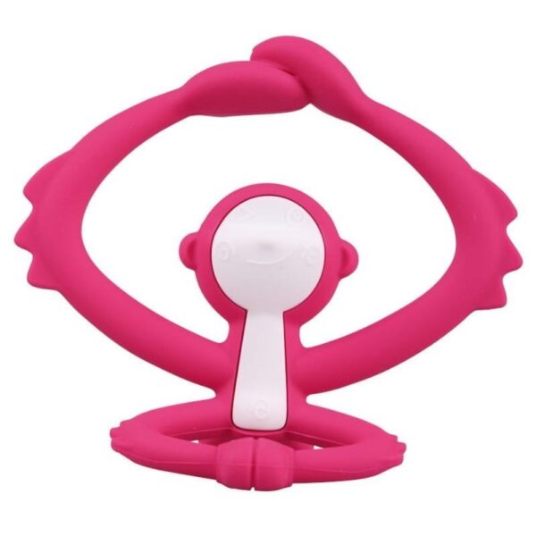 Gryzak małpka dark pink MOMBELLA