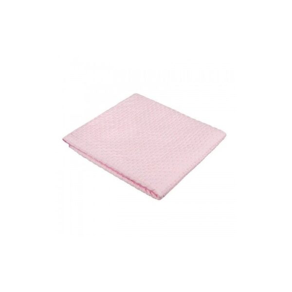 Kocyk 100% bawełna różowy AKUKU