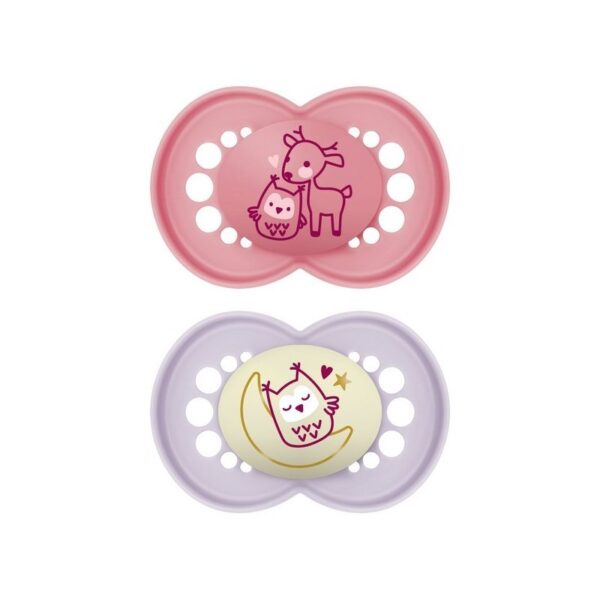 Smoczek original night 6+ girl MAM AKCESORIA