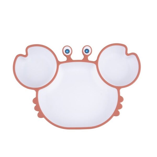 Talerz krab ceglasto-biały GILIGUMS